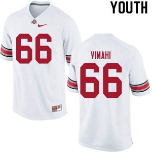 Youth Ohio State Buckeyes #66 Enokk Vimahi White Nike NCAA College Football Jersey Style AHM2144JE